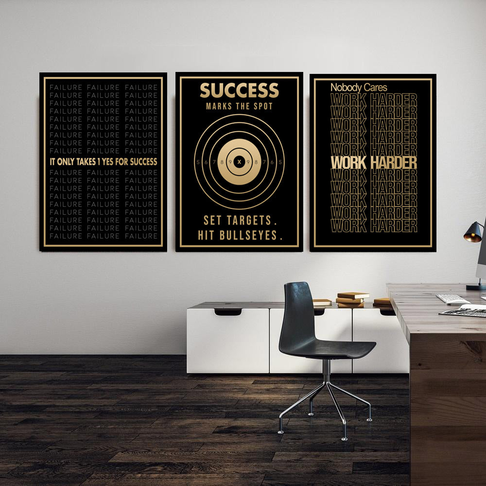 Success Blueprint Wall Art
