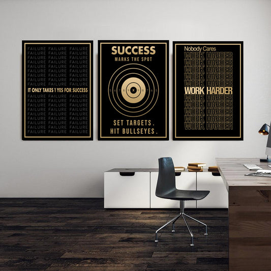 Success Blueprint Wall Art