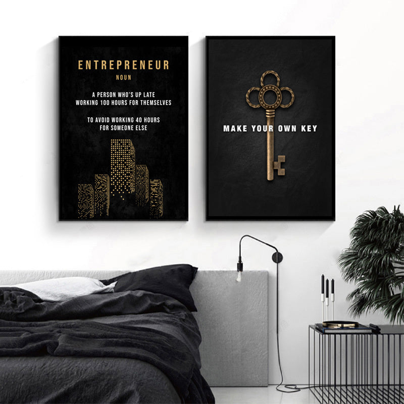 Success Blueprint Wall Art